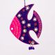 Handmade Wooden Fish Christmas Hanging for Home Decor - Pink, Sky Blue, Navy Blue, Purple